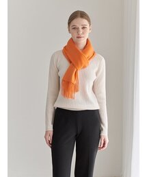 DAL（ダル）の「プレミアムカシミヤ100マフラーオレンジ（マフラー）」