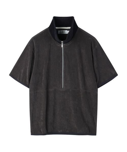 YOUNEEDGARMENTS(ユーニーズガーメンツ)の「テリー ハーフジップ ポロ タートルネック (チャコール)(ポロシャツ・メンズ・その他・40/38)」の2枚目の写真