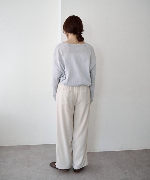 SHENERY(シーナリー)の「ウエストデザインパンツ(その他パンツ・レディース・ブラック/アイボリー・36/38)」の6枚目の写真