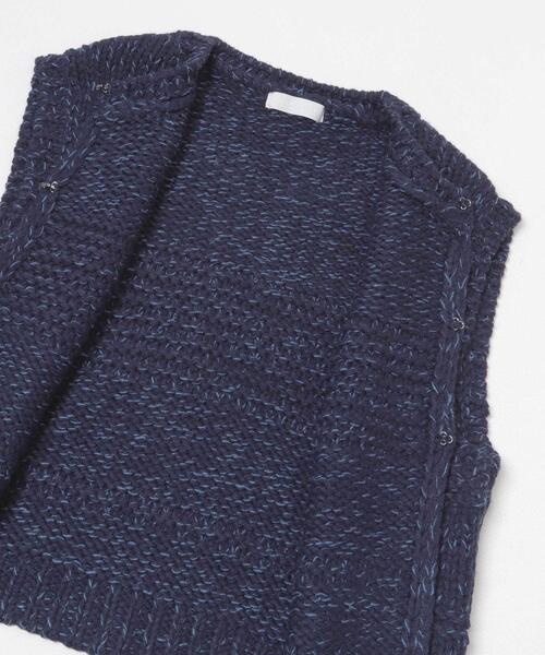 SENSE OF PLACE by URBAN RESEARCH(センスオブプレイスバイアーバンリサーチ)の「『洗濯可』ミックスカラーローゲージベスト(ベスト・レディース・ブラック/アイボリー/ネイビー・ONE)」の7枚目の写真