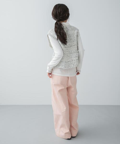 SENSE OF PLACE by URBAN RESEARCH(センスオブプレイスバイアーバンリサーチ)の「『洗濯可』ミックスカラーローゲージベスト(ベスト・レディース・ブラック/アイボリー/ネイビー・ONE)」の17枚目の写真