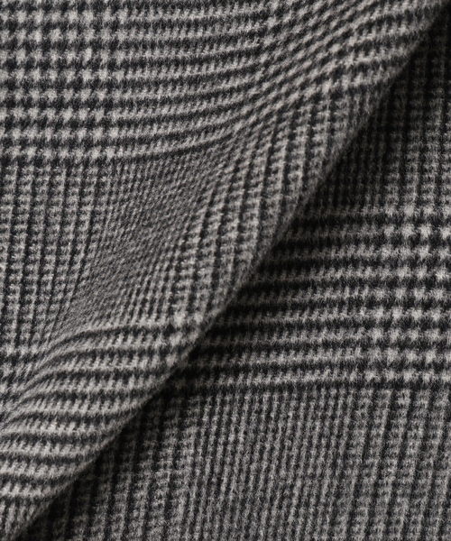 JOURNAL STANDARD relume（ジャーナルスタンダード　レリューム）の「《追加3》スーパーファインビーバークルーネックコート（ノーカラーコート・レディース・ベージュ/ブラック/ブラック系その他・36/38）」の4枚目の写真