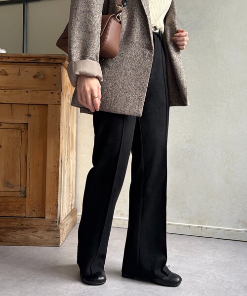 Thevon（ゼボン）の「Fスエードセミフレアパンツ（その他パンツ・レディース・ブラック/ブラウン・M/S）」の8枚目の写真