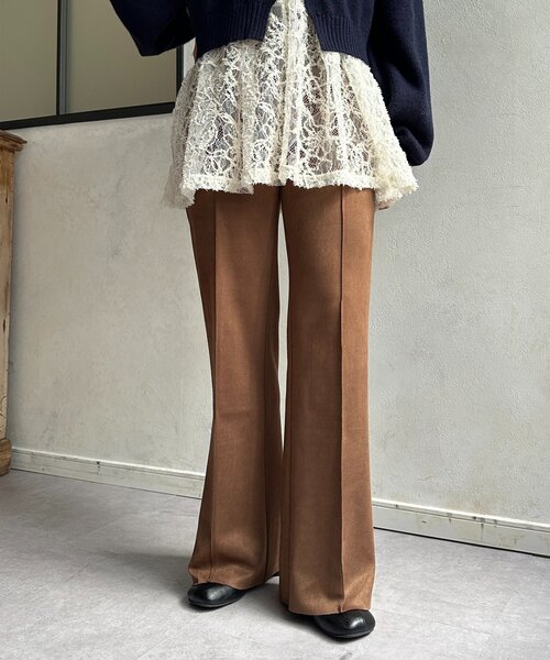 Thevon（ゼボン）の「Fスエードセミフレアパンツ（その他パンツ・レディース・ブラック/ブラウン・M/S）」の19枚目の写真