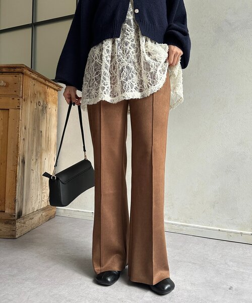 Thevon（ゼボン）の「Fスエードセミフレアパンツ（その他パンツ・レディース・ブラック/ブラウン・M/S）」の20枚目の写真