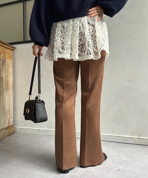 Thevon（ゼボン）の「Fスエードセミフレアパンツ（その他パンツ・レディース・ブラック/ブラウン・M/S）」の22枚目の写真