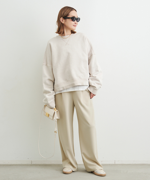 Deuxieme Classe(ドゥーズィエムクラス)の「追加イージー ワイド パンツ2(その他パンツ・レディース・ベージュ・38/36/34)」の4枚目の写真