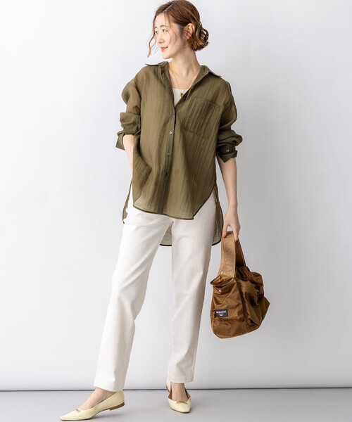 23区 L（ニジュウサンクオオキイサイズ）の「23区DENIM ストレートフィット デニムパンツ（デニムパンツ・レディース・ネイビー系/ホワイト系/ダルブルー系/スカイブルー系・50/48/46/44）」の14枚目の写真