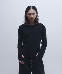 INTER FACTORY（インターファクトリー）の「takumu（MUU STUDIO） - Ensemble high gauge Henley neck knit / アンサンブルハイゲージヘンリーネックニット（ニット/セーター）」
