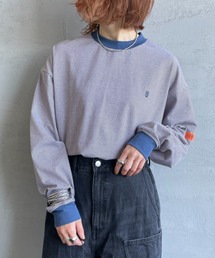 UNIVERSAL OVERALL（ユニバーサルオーバーオール）の「[UNIVERSAL OVERALL ユニバーサルオーバーオール] 別注 ワンポイントロゴ刺繍 ロングスリーブTシャツ（Tシャツ/カットソー）」