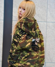 JACKROSE（ジャックローズ）の「GA×GALFY-安心の背中ロゴのジップパーカー（パーカー）」