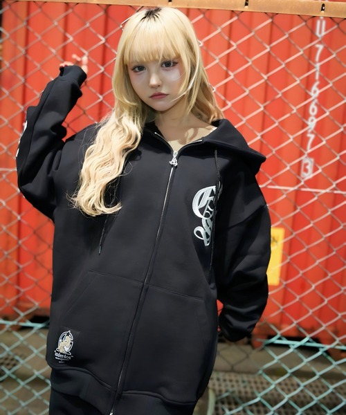 GALFY（ガルフィー）の「GA×GALFY-安心の背中ロゴのジップパーカー（パーカー・メンズ・カモフラージュ/ホワイト/ブラック・L/XL）」の11枚目の写真