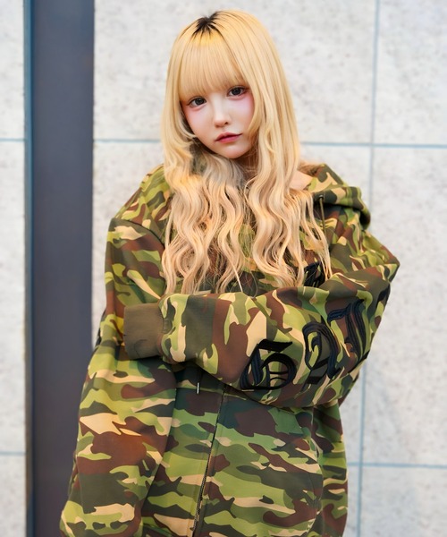 GALFY（ガルフィー）の「GA×GALFY-安心の背中ロゴのジップパーカー（パーカー・メンズ・カモフラージュ/ホワイト/ブラック・L/XL）」の20枚目の写真