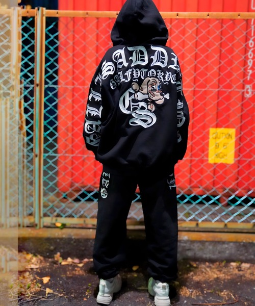 GA×GALFY-安心の背中ロゴのジップパーカー（パーカー）｜GALFY