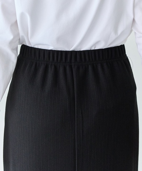 LAVEANGE（ラビアンジェ）の「リブポンチナロースカート（スカート・レディース・ブラック/ブラウン/ブルー・5L/4L/3L/LL/M）」の10枚目の写真