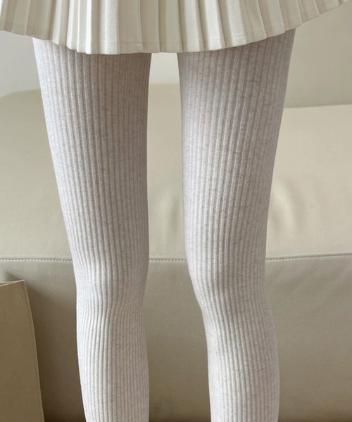 IRADOWL（アイラドール）の「リブタイツ（タイツ/ストッキング・レディース・ブラック/グレー/ダークグレー/ブラウン/ダークブラウン/ライトグレー・FREE）」の8枚目の写真