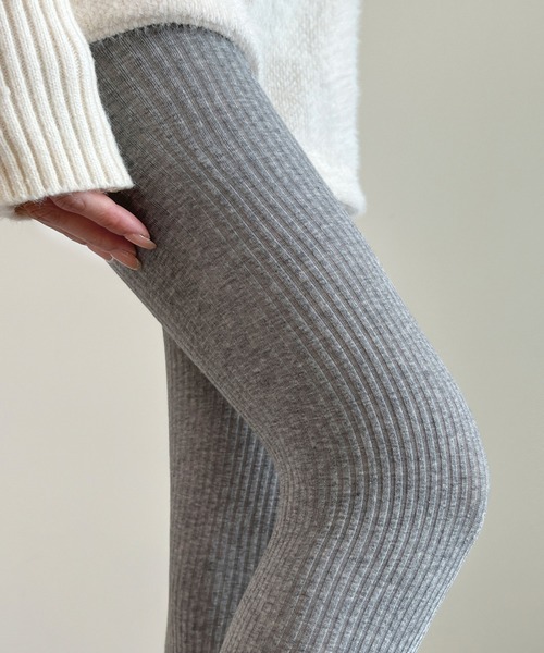 IRADOWL（アイラドール）の「リブタイツ（タイツ/ストッキング・レディース・ブラック/グレー/ダークグレー/ブラウン/ダークブラウン/ライトグレー・FREE）」の16枚目の写真