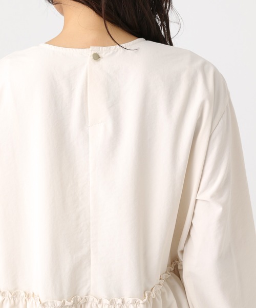 Elura（エルーラ）の「アイロンいらずペプラムブラウス/634735（シャツ/ブラウス・レディース・ダークブラウン/ライトブルー/オフホワイト・FREE）」の18枚目の写真