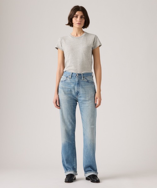 Levi's(リーバイス)の「Levi's/リーバイス LEVI'S(R) VINTAGE CLOTHING 1950'S 701 ジーンズ ミディアムインディゴ(デニムパンツ・レディース・ライトインディゴブルー・28inch/27inch/26inch/25inch/24inch/23inch)」の2枚目の写真