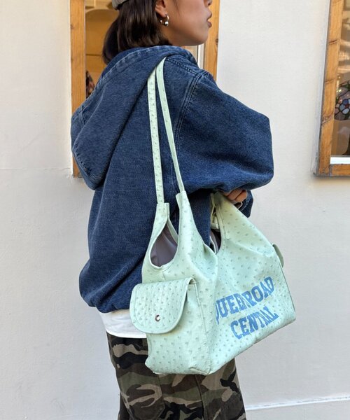 CIAOPANIC TYPY(チャオパニックティピー)の「UNISEXアソート素材2WAYBAG(トートバッグ・レディース・ミント/ブルー/ブラック・ONE SIZE)」の11枚目の写真