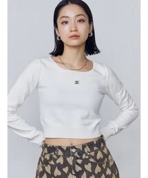 EMODA | プレートクロップニット(ニット/セーター)