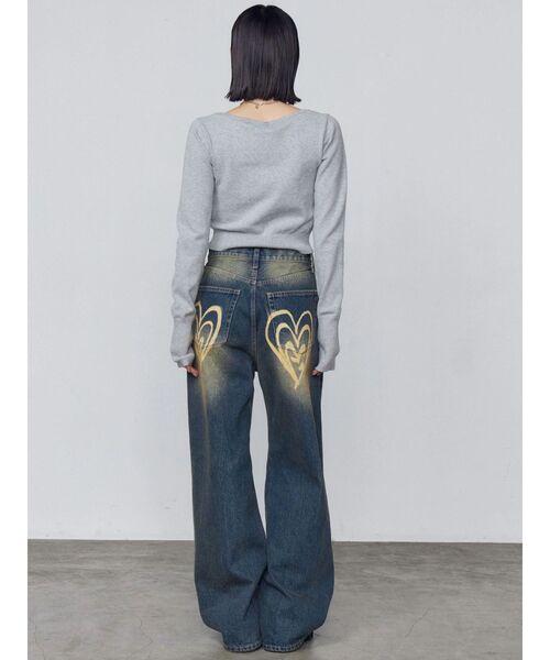 EMODA（エモダ）の「プレートクロップニット（ニット/セーター・レディース・ホワイト/ブラック/グレー・FREE）」の9枚目の写真