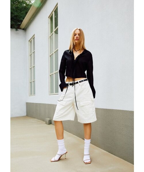 LCDC TM(エルシーディーシーティーエム)の「RUFFLE CARDIGAN BLOUSE(シャツ/ブラウス・レディース・ブラック・SS)」の7枚目の写真