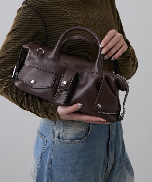 Lui's（ルイス）の「2WAYショルダーライダースバッグ（ショルダーバッグ・レディース・ブラック/ブラウン・FREE）」の16枚目の写真