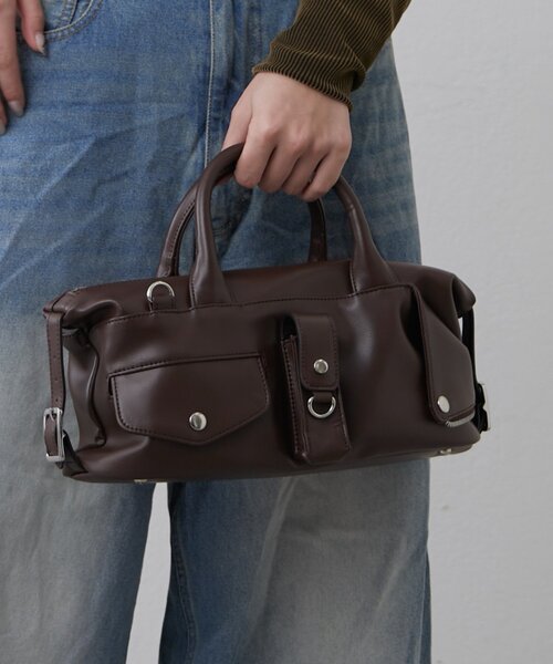 Lui's（ルイス）の「2WAYショルダーライダースバッグ（ショルダーバッグ・レディース・ブラック/ブラウン・FREE）」の18枚目の写真