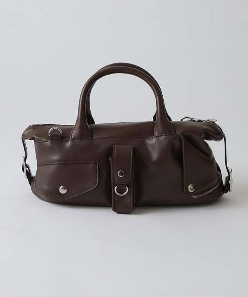 Lui's（ルイス）の「2WAYショルダーライダースバッグ（ショルダーバッグ・レディース・ブラック/ブラウン・FREE）」の2枚目の写真