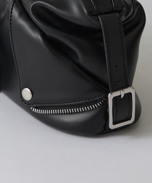 Lui's（ルイス）の「2WAYショルダーライダースバッグ（ショルダーバッグ・レディース・ブラック/ブラウン・FREE）」の6枚目の写真