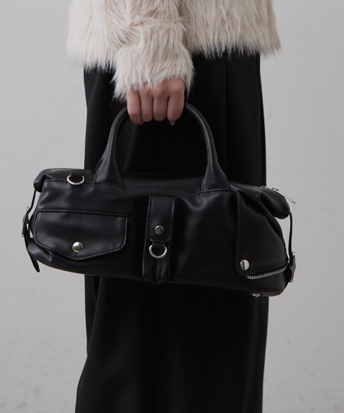 Lui's（ルイス）の「2WAYショルダーライダースバッグ（ショルダーバッグ・レディース・ブラック/ブラウン・FREE）」の9枚目の写真