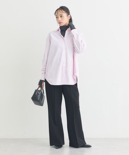 earth music&ecology（アースミュージックアンドエコロジー）の「センターシームフレアパンツ（その他パンツ・レディース・ライトベージュ/グレー/ブラック/ブラウン・S/M）」の22枚目の写真