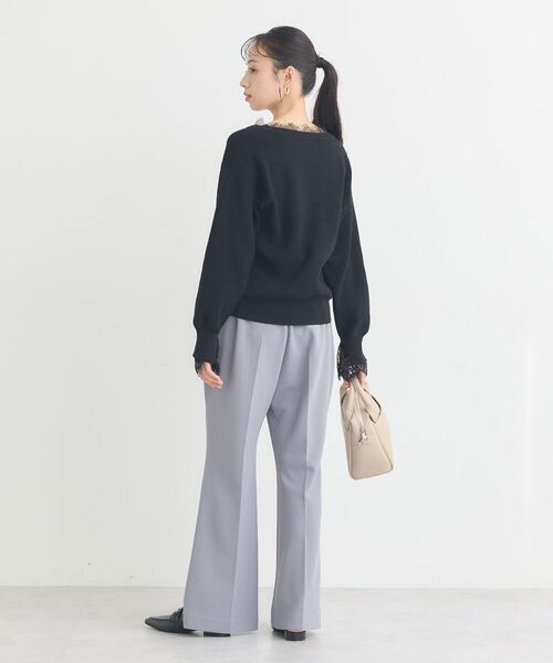 earth music&ecology（アースミュージックアンドエコロジー）の「センターシームフレアパンツ（その他パンツ・レディース・ライトベージュ/グレー/ブラウン/ブラック・M/S）」の22枚目の写真