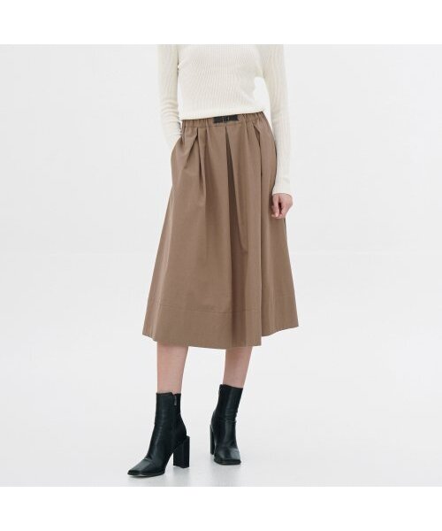 ACUD(アクド)の「Tuck Detail Midi Skirt _ Beige(スカート・レディース・その他・S/M)」の1枚目の写真