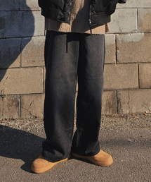 HALFNINE（ハーフナイン）の「イージーマッチワイドデニムパンツジーンズG12BRD_HXV11308[ブラックデニム]（デニムパンツ）」