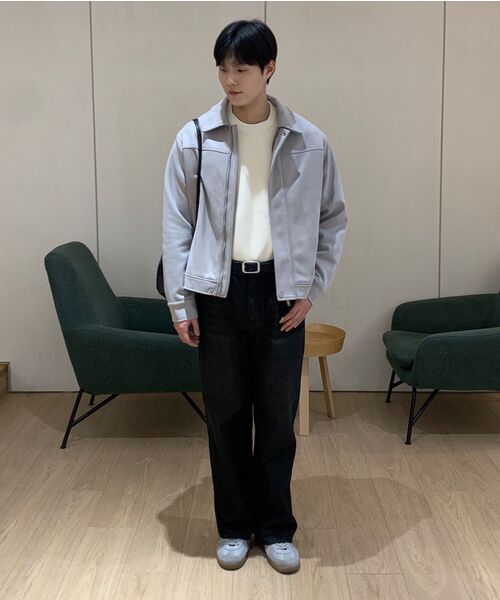 HALFNINE（ハーフナイン）の「イージーマッチワイドデニムパンツジーンズG12BRD_HXV11308[ブラックデニム]（デニムパンツ・メンズ・その他・S/M/L）」の17枚目の写真