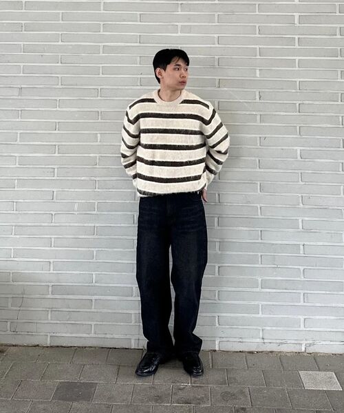 HALFNINE（ハーフナイン）の「イージーマッチワイドデニムパンツジーンズG12BRD_HXV11308[ブラックデニム]（デニムパンツ・メンズ・その他・S/M/L）」の18枚目の写真