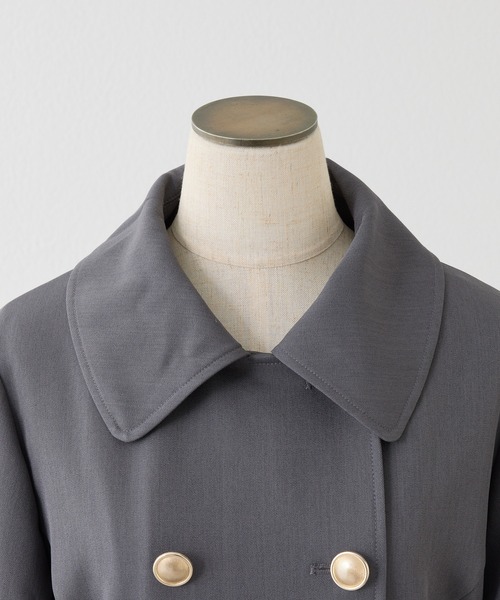 one after another NICE CLAUP(ワンアフターアナザーナイスクラップ)の「【S/Mサイズ展開】ベルト付きトレンチコート(トレンチコート・レディース・ベージュ/杢グレー/アイボリー・SMALL/MEDIUM)」の5枚目の写真