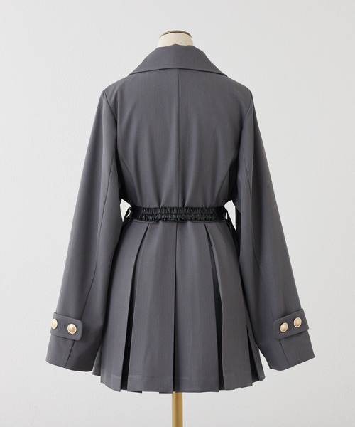 one after another NICE CLAUP(ワンアフターアナザーナイスクラップ)の「【S/Mサイズ展開】ベルト付きトレンチコート(トレンチコート・レディース・ベージュ/杢グレー/アイボリー・SMALL/MEDIUM)」の10枚目の写真