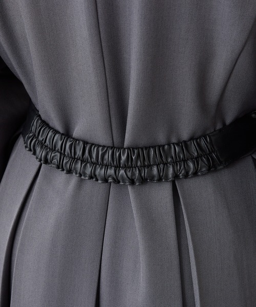 one after another NICE CLAUP(ワンアフターアナザーナイスクラップ)の「【S/Mサイズ展開】ベルト付きトレンチコート(トレンチコート・レディース・ベージュ/杢グレー/アイボリー・SMALL/MEDIUM)」の11枚目の写真