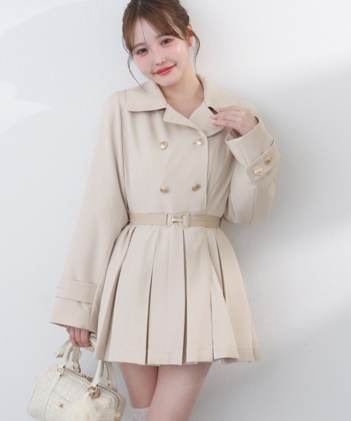 セール】【S/Mサイズ展開】ベルト付きトレンチコート（トレンチコート