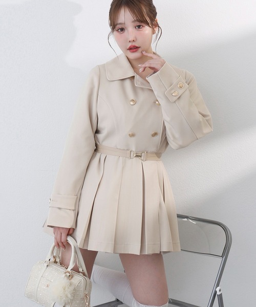 セール】【S/Mサイズ展開】ベルト付きトレンチコート（トレンチコート