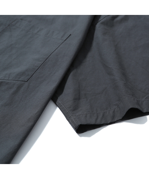 MOIF（モイフ）の「[SS25] ユニフォームハーフシャツ / チャコール（シャツ/ブラウス・メンズ・その他・S/M/L）」の7枚目の写真