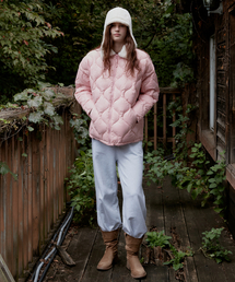 STUDIO&PARC（スタジオアンドパルク）の「オニオンキルティングウェロンジャケット_ピンク（ダウンジャケット/コート）」