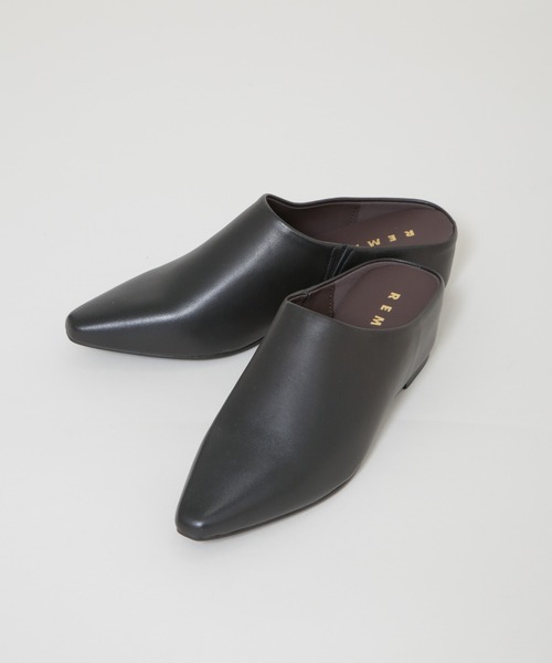 REMME（レメ）の「REMME/シープレザーミュール（その他シューズ・レディース・ブラック/オフホワイト・36/38/37）」の5枚目の写真