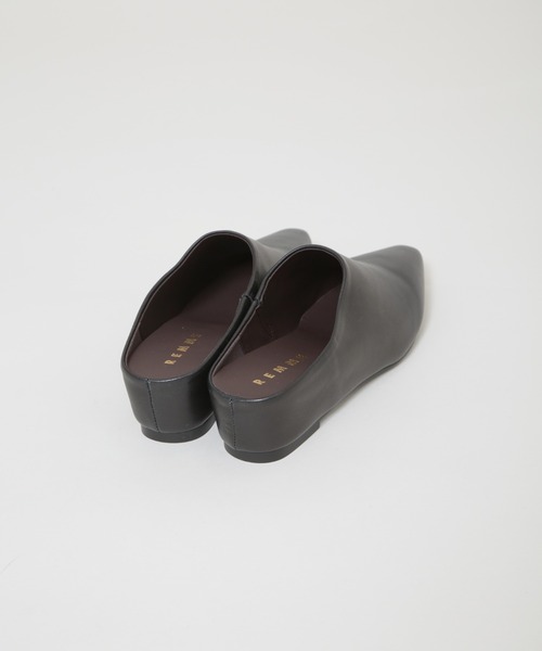 REMME（レメ）の「REMME/シープレザーミュール（その他シューズ・レディース・ブラック/オフホワイト・36/38/37）」の9枚目の写真