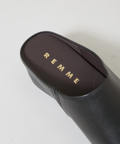 REMME（レメ）の「REMME/シープレザーミュール（その他シューズ・レディース・ブラック/オフホワイト・36/38/37）」の11枚目の写真