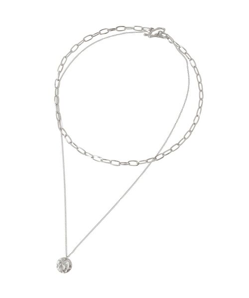 Green Parks(グリーンパークス)の「【ステンレス】コインデザインチェーンネックレス(ネックレス・レディース・ゴールド/シルバー・FREE)」の1枚目の写真