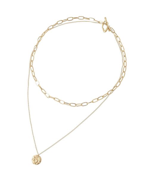 Green Parks(グリーンパークス)の「【ステンレス】コインデザインチェーンネックレス(ネックレス・レディース・ゴールド/シルバー・FREE)」の9枚目の写真